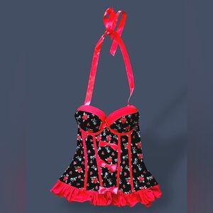 EUC LOVESICK Flowers & Bows Corset